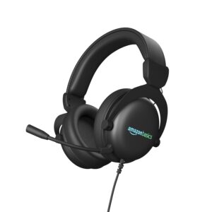 Amazon Basics Wired Over The Ear Gaming Headphones with Mic